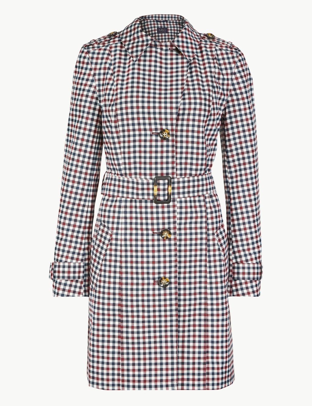 Checked Trench Coat | M&S Collection | M&S Checked Trench Coat | M&S Collection | M&S