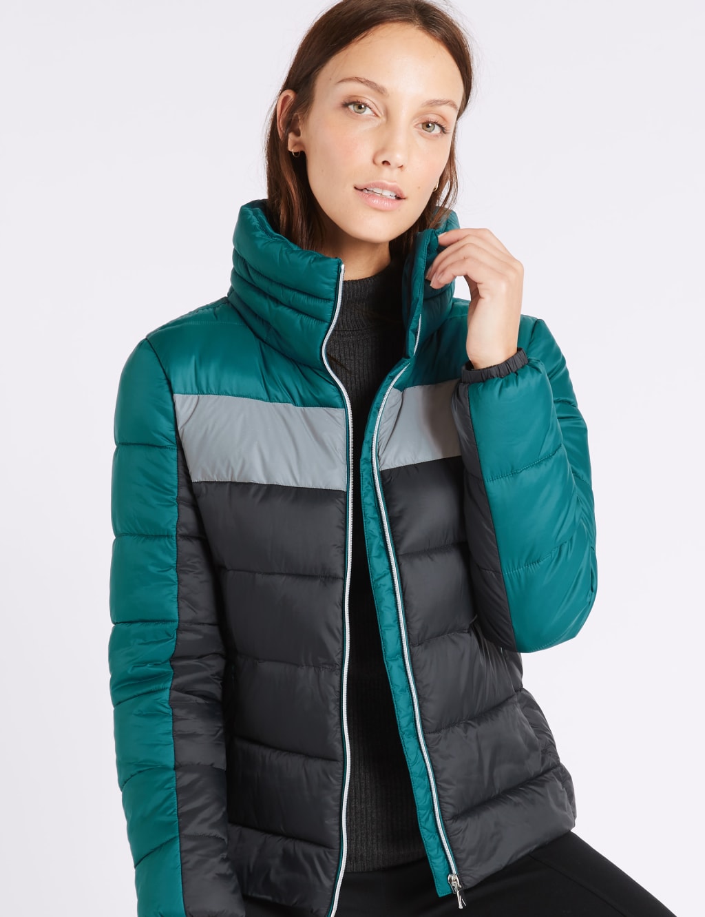 Padded Jacket with Concealed Hood 3 of 7
