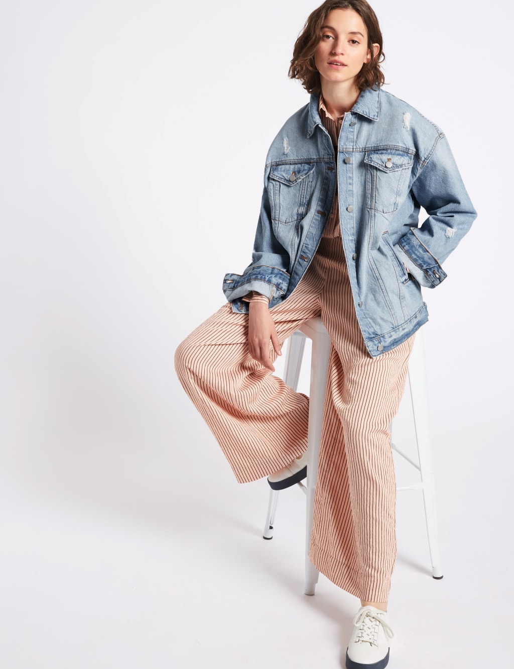 Marks and spencer oversized denim jacket shop