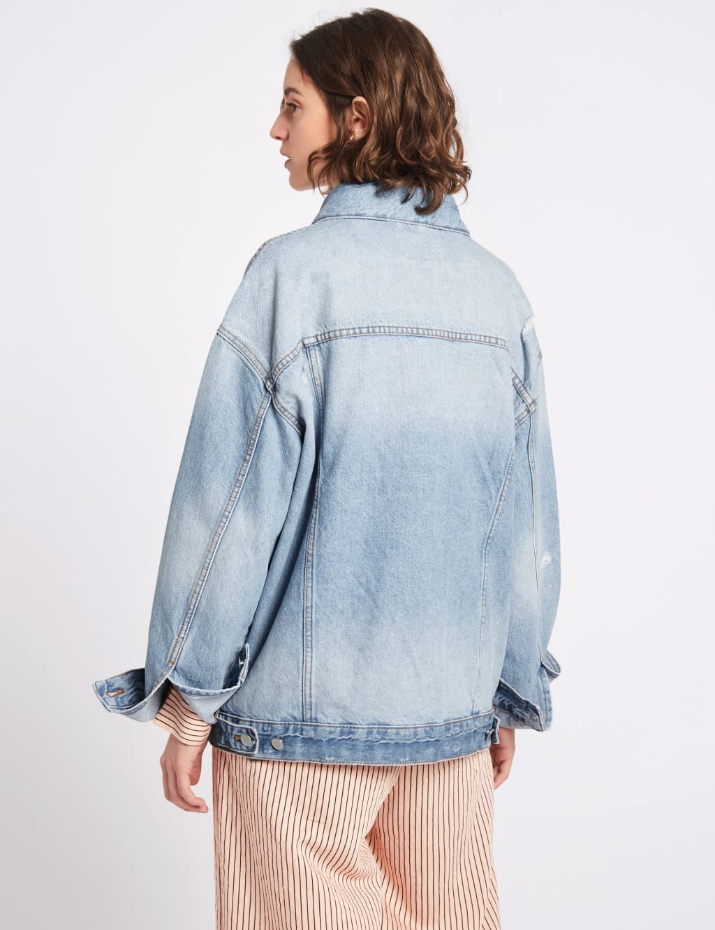 Marks and spencer oversized denim jacket shop