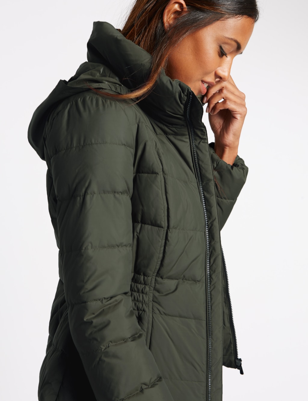 Padded Quilted Coat with Stormwear M S Collection M S