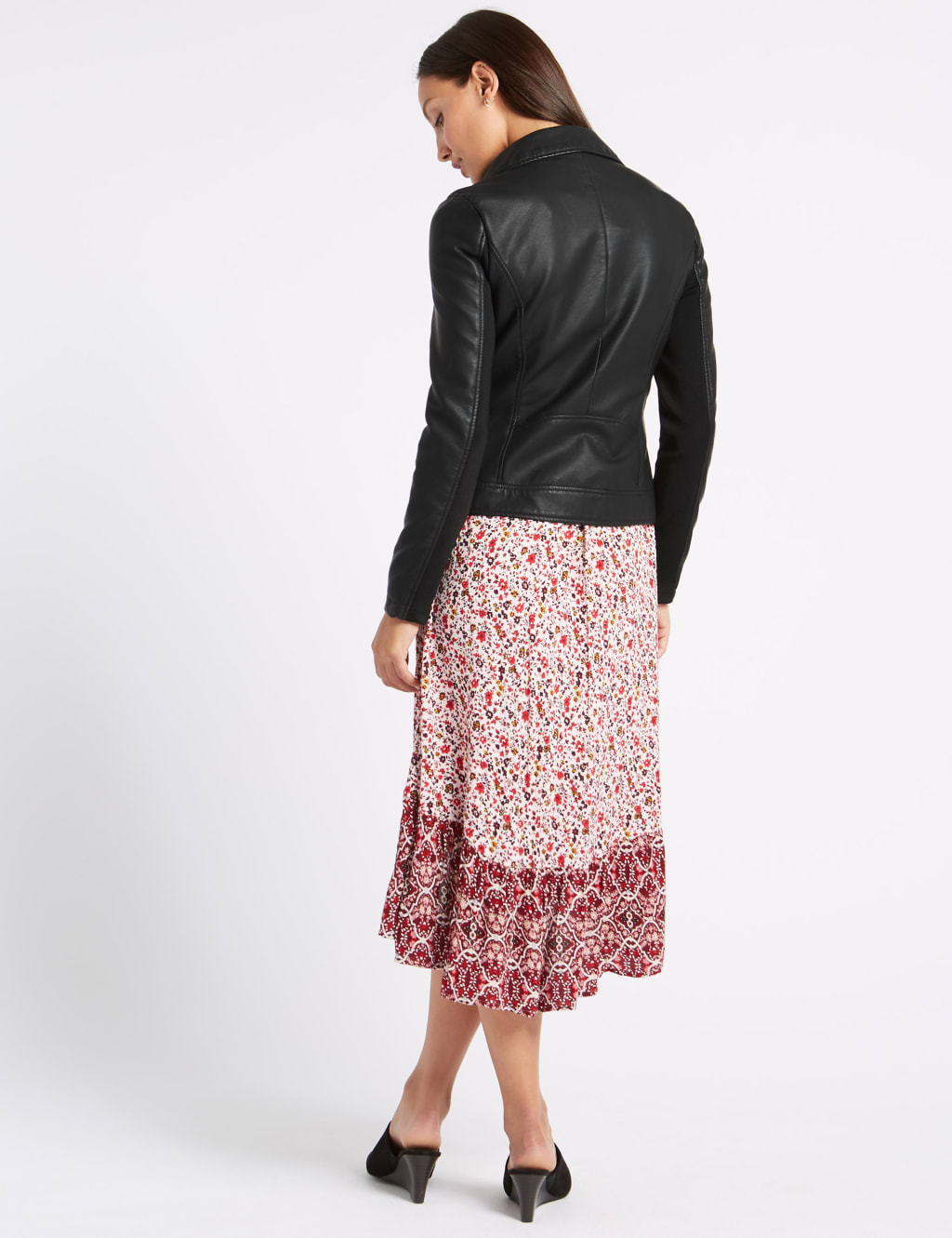 Faux Leather Biker Jacket 4 of 5