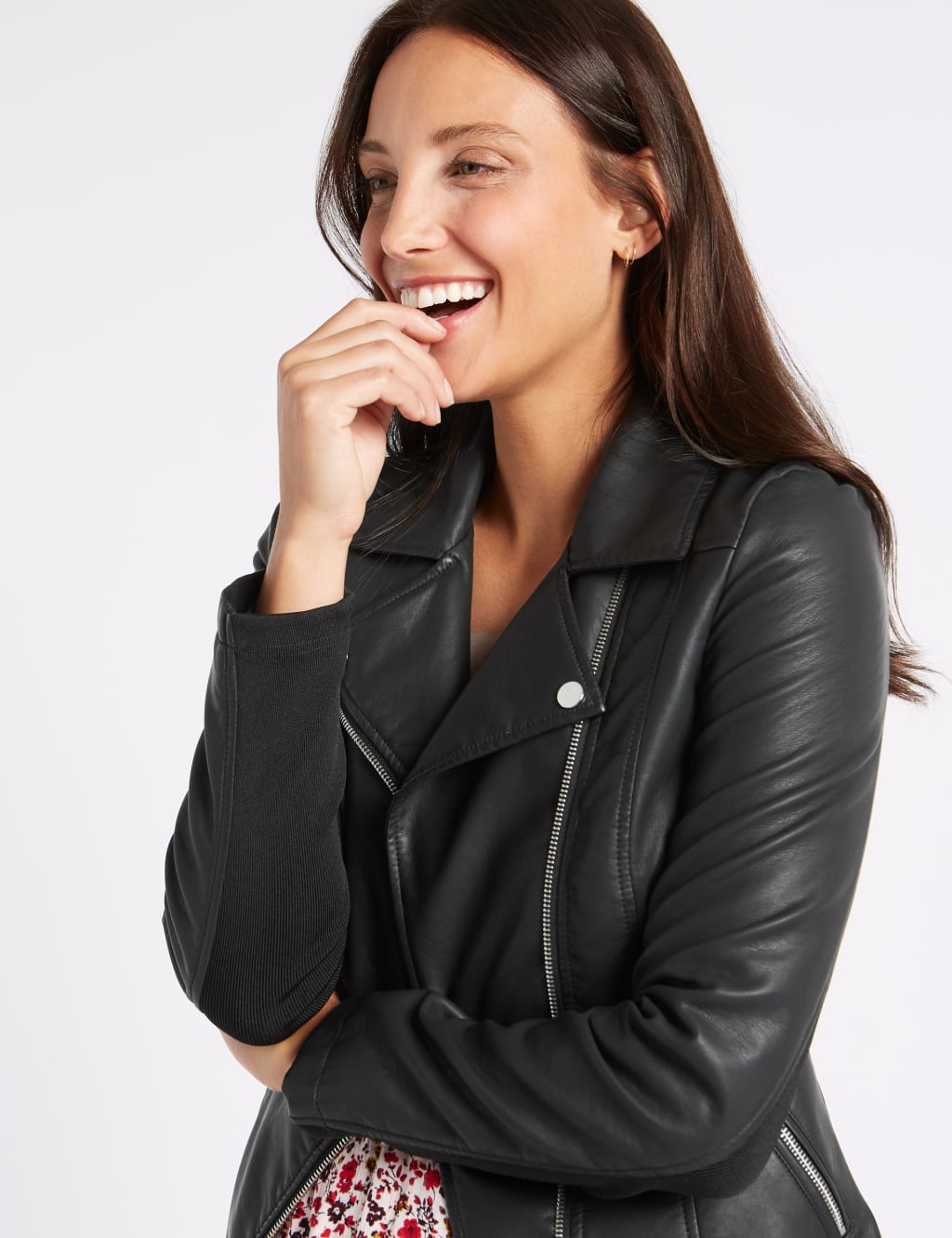 Faux Leather Biker Jacket 5 of 5