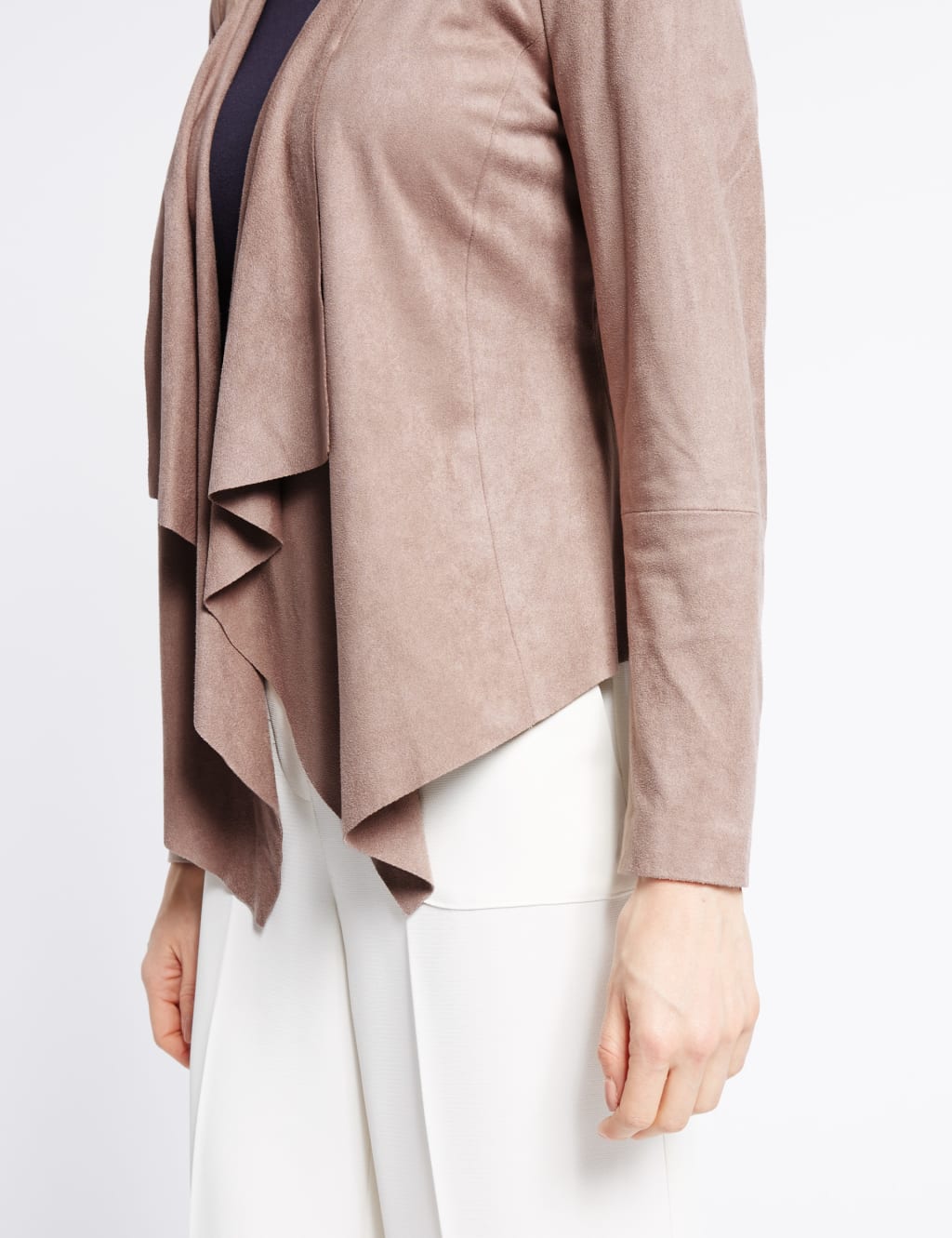 Suedette Waterfall Jacket M S Collection M S