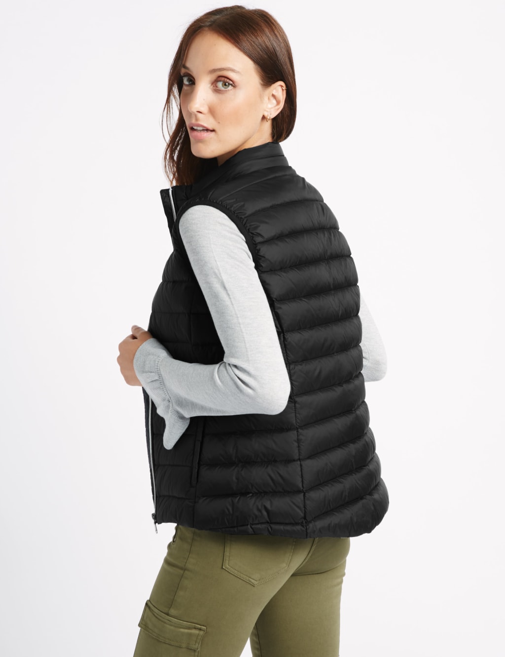 M&s ladies down gilet clearance