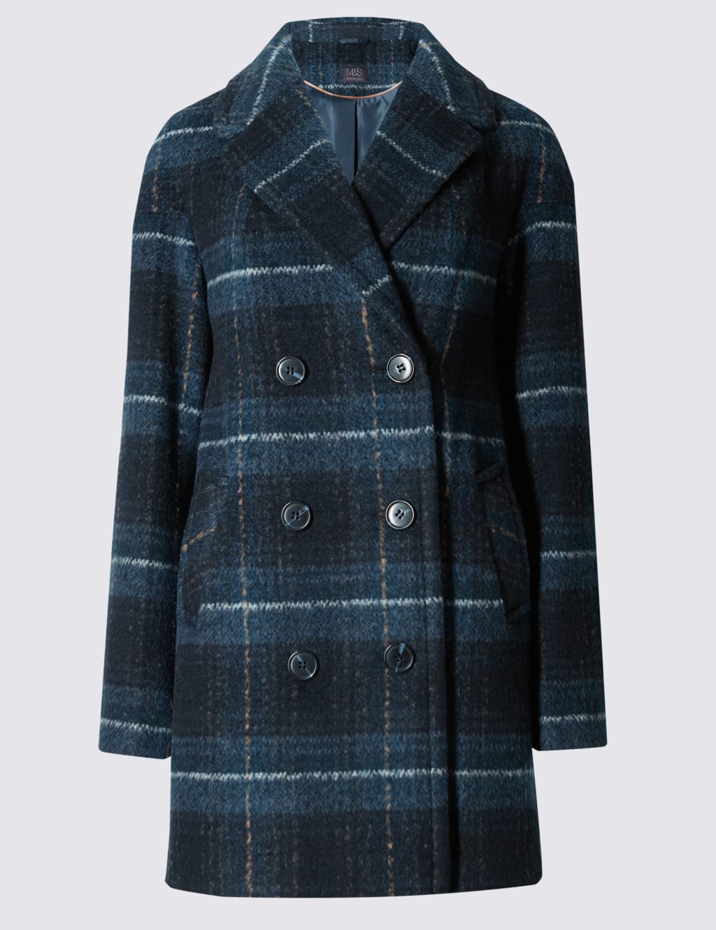 Checked Double Breasted Coat 2 of 4