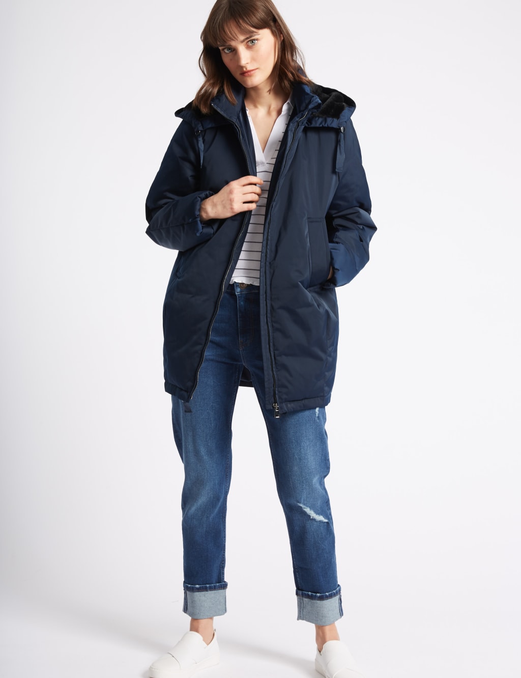 Faux Fur Hooded Padded Jacket 3 of 5