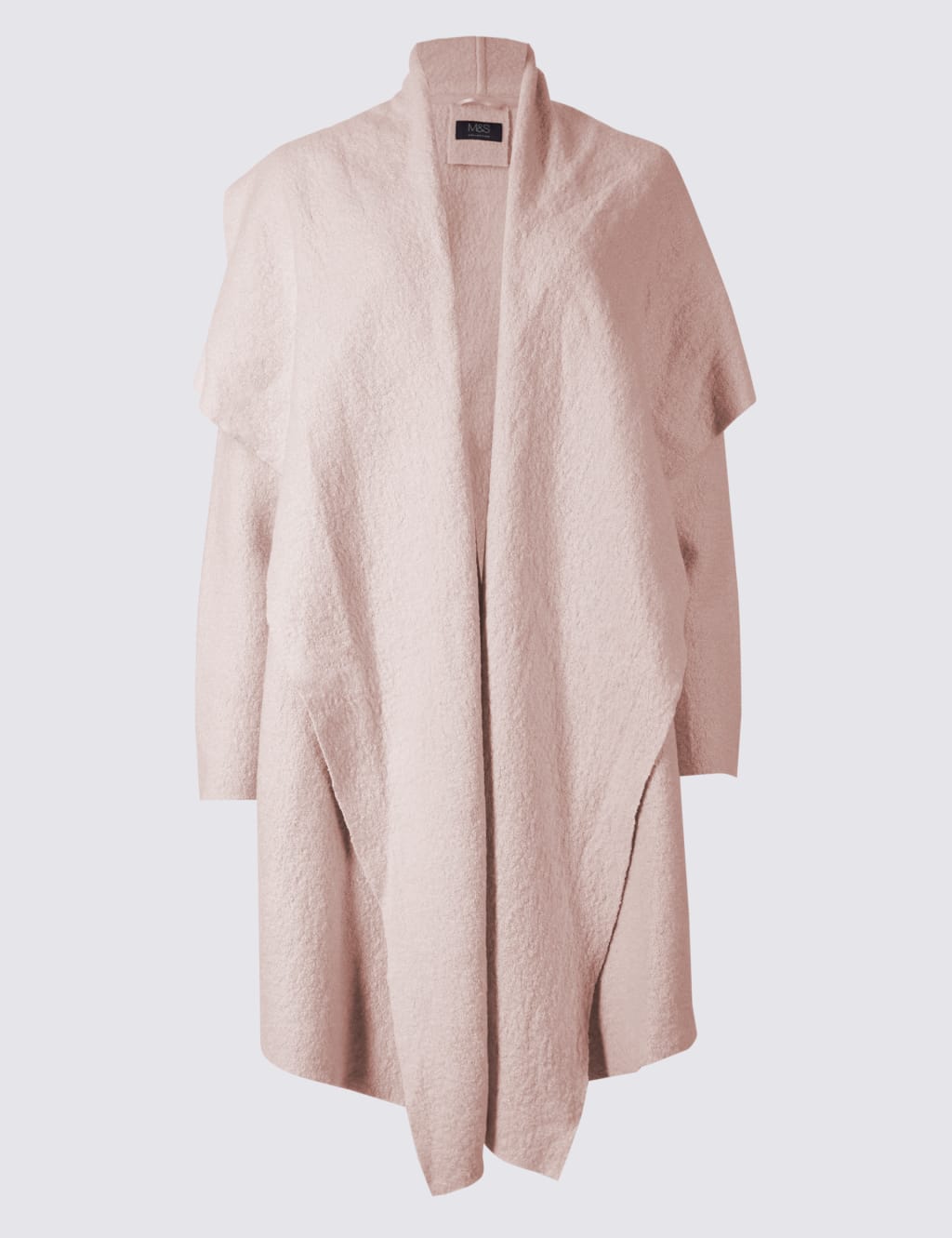 Pink waterfall jacket top