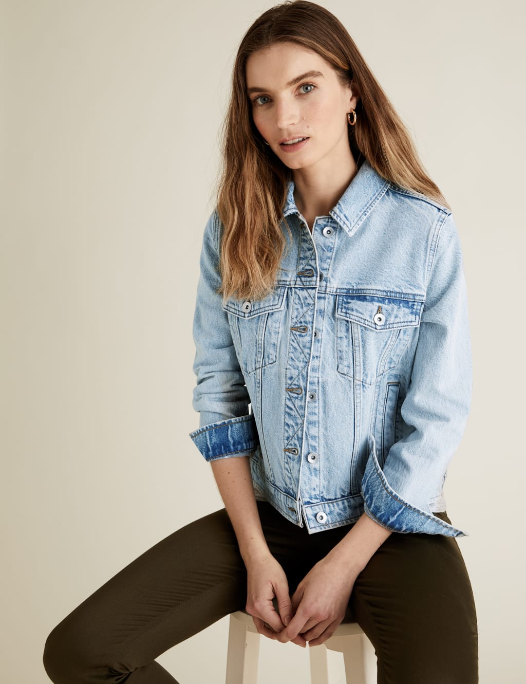 Marks and spencer petite denim jacket store