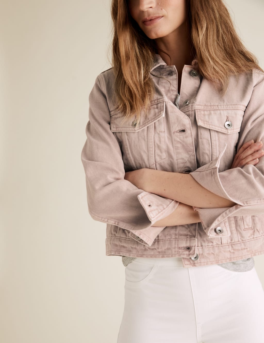 Petite Pure Cotton Denim Jacket M S Collection M S