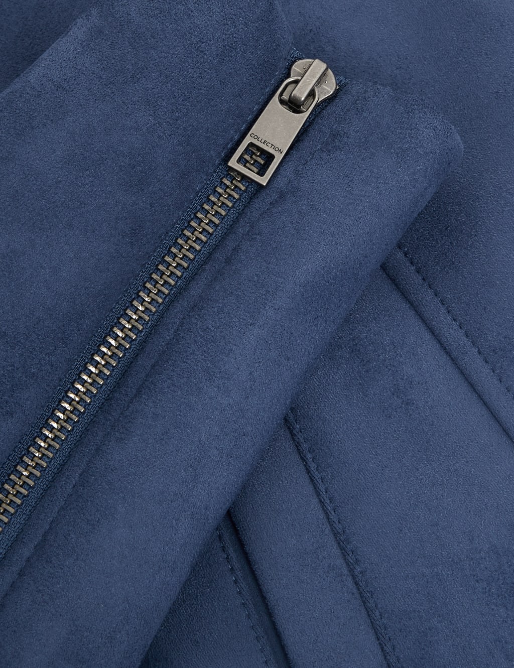 Collarless suede jacket womens online