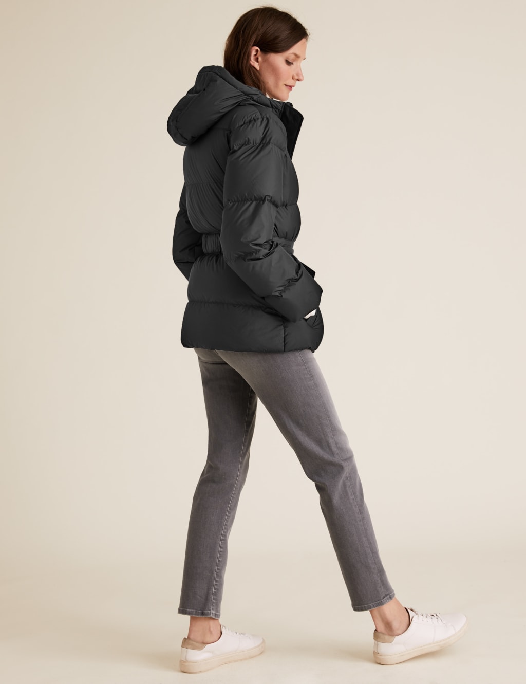 Feather & Down Belted Duvet Jacket 4 of 4