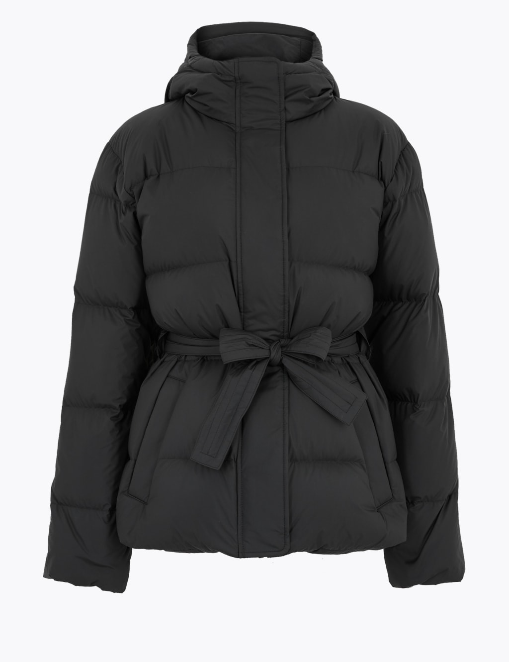 Feather & Down Belted Duvet Jacket 2 of 4