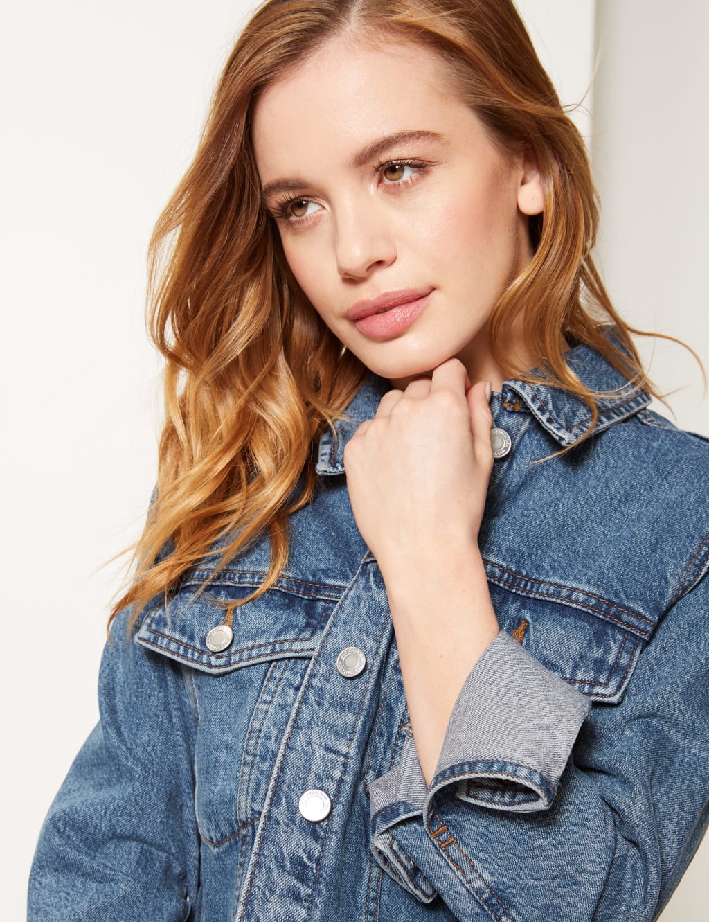 PETITE Denim Jacket M S Collection M S