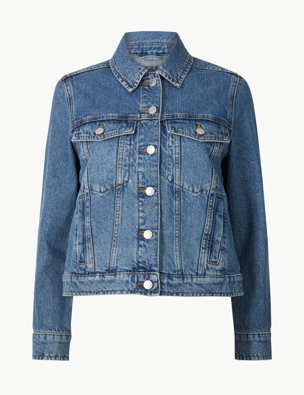 PETITE Denim Jacket M S Collection M S