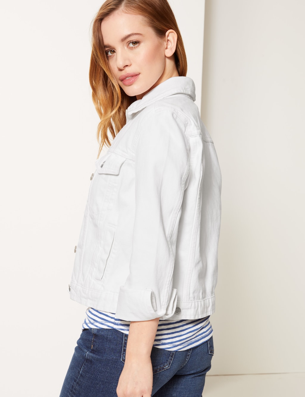 Marks and spencer petite denim jacket store