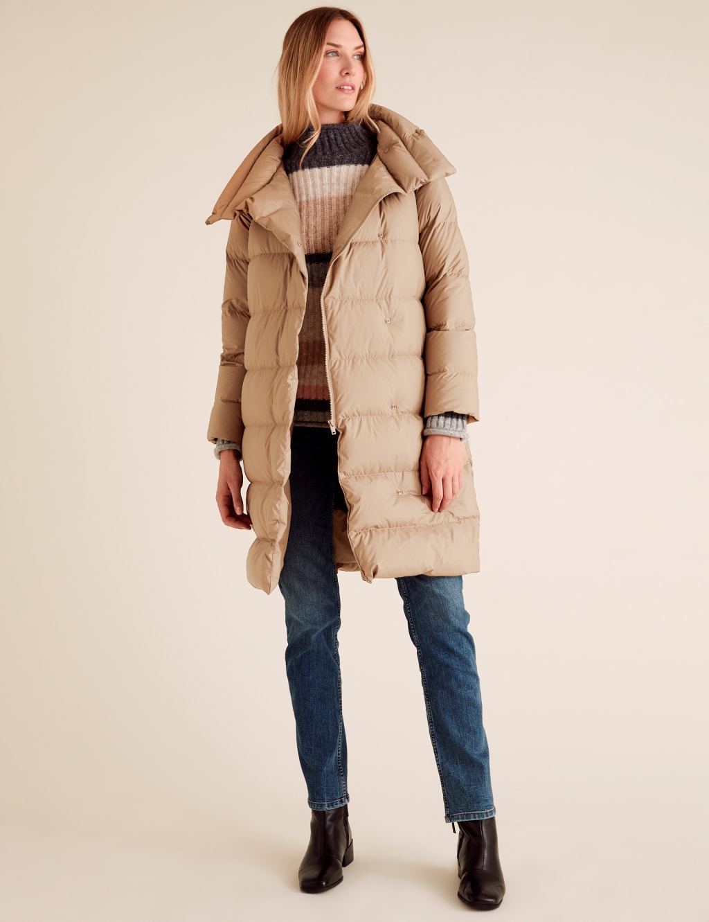 Feather & Down Duvet Puffer Coat 1 of 5