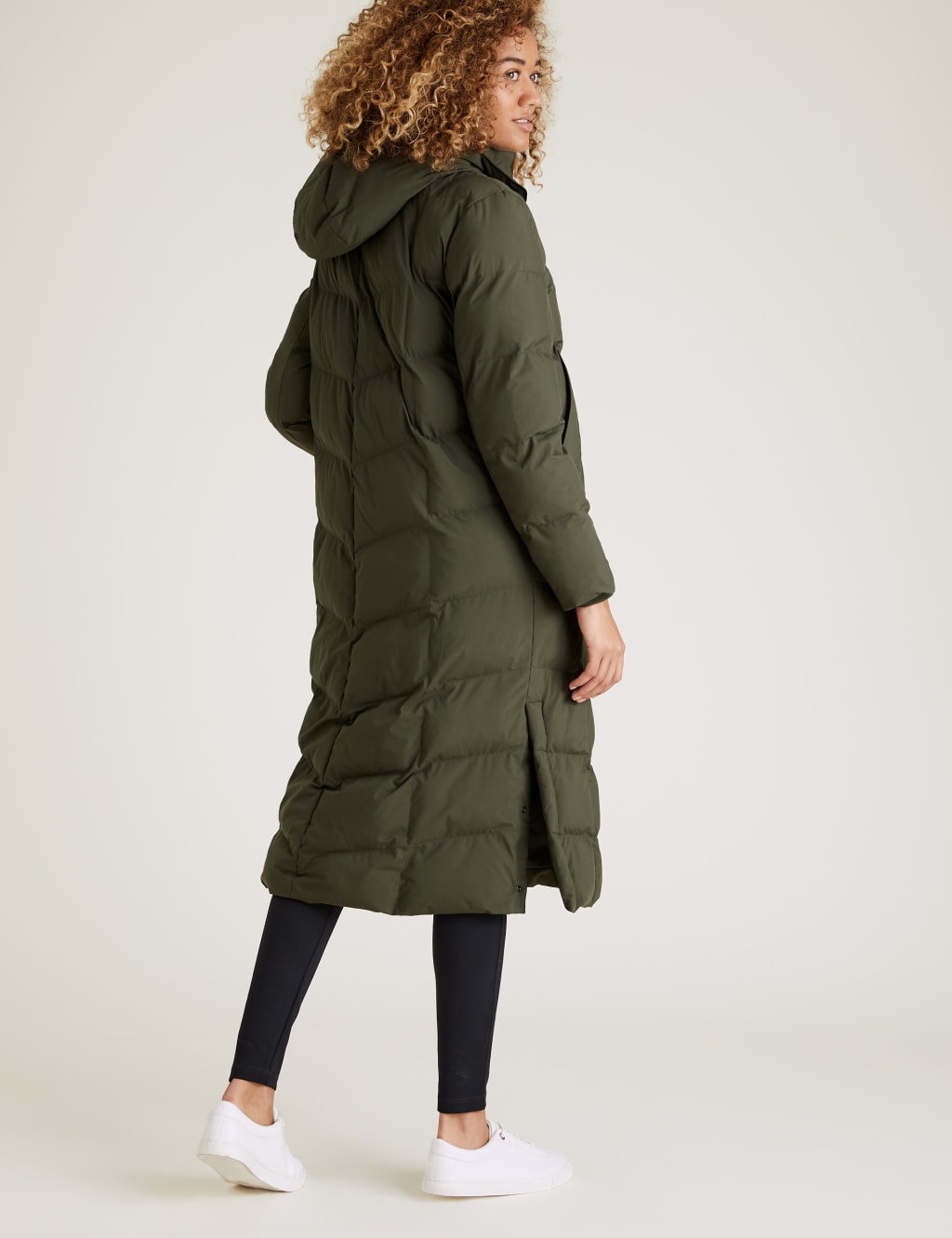 Marks and spencer long puffer coat best sale