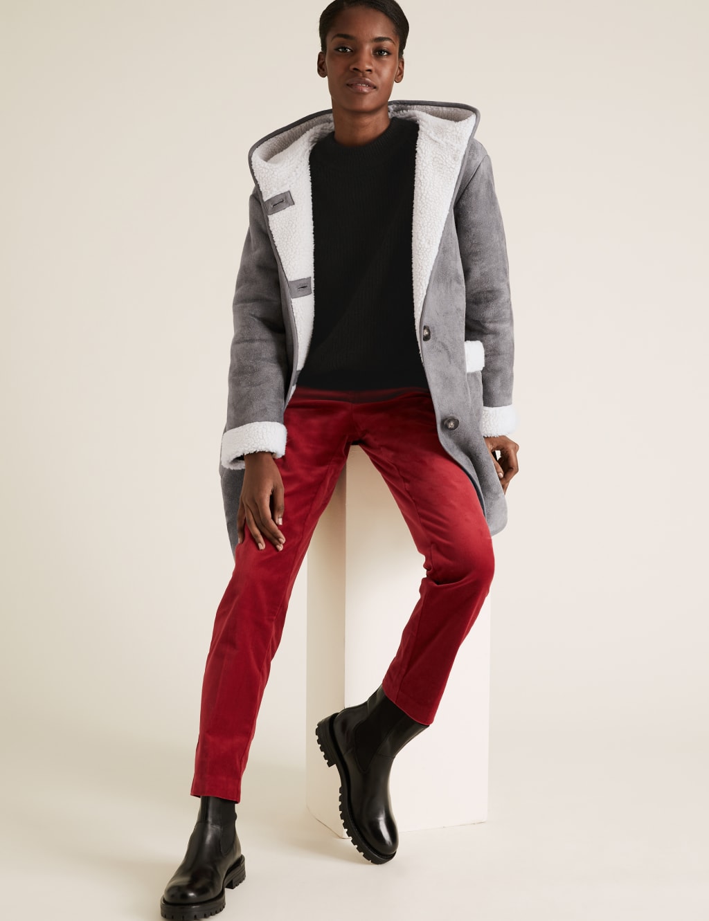 Faux Shearling Coat 3 of 5
