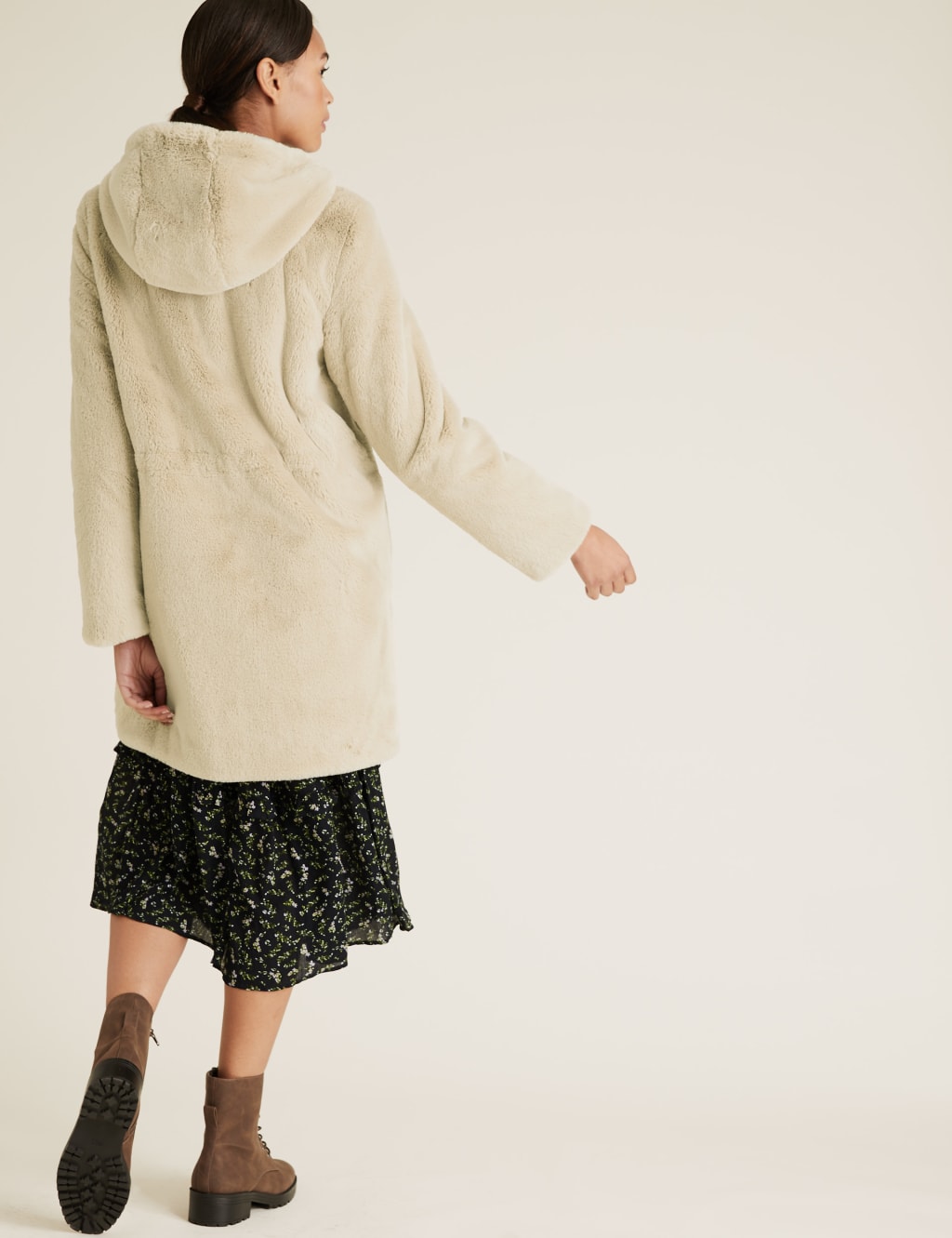 Marks and spencer ladies faux fur coats best sale