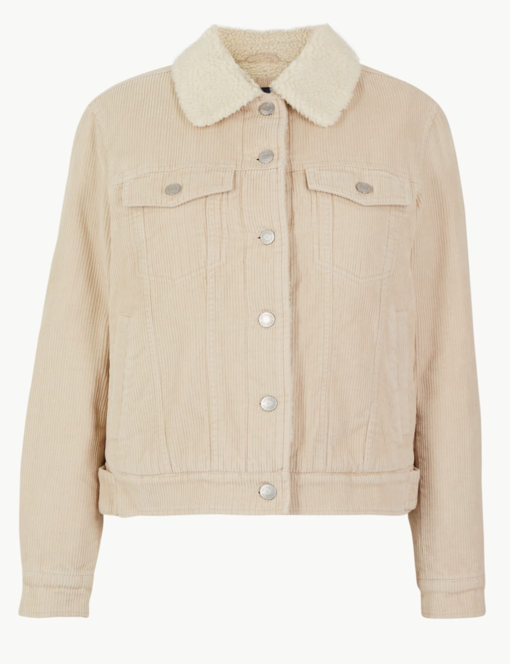 Borg lined corduroy jacket womens shop