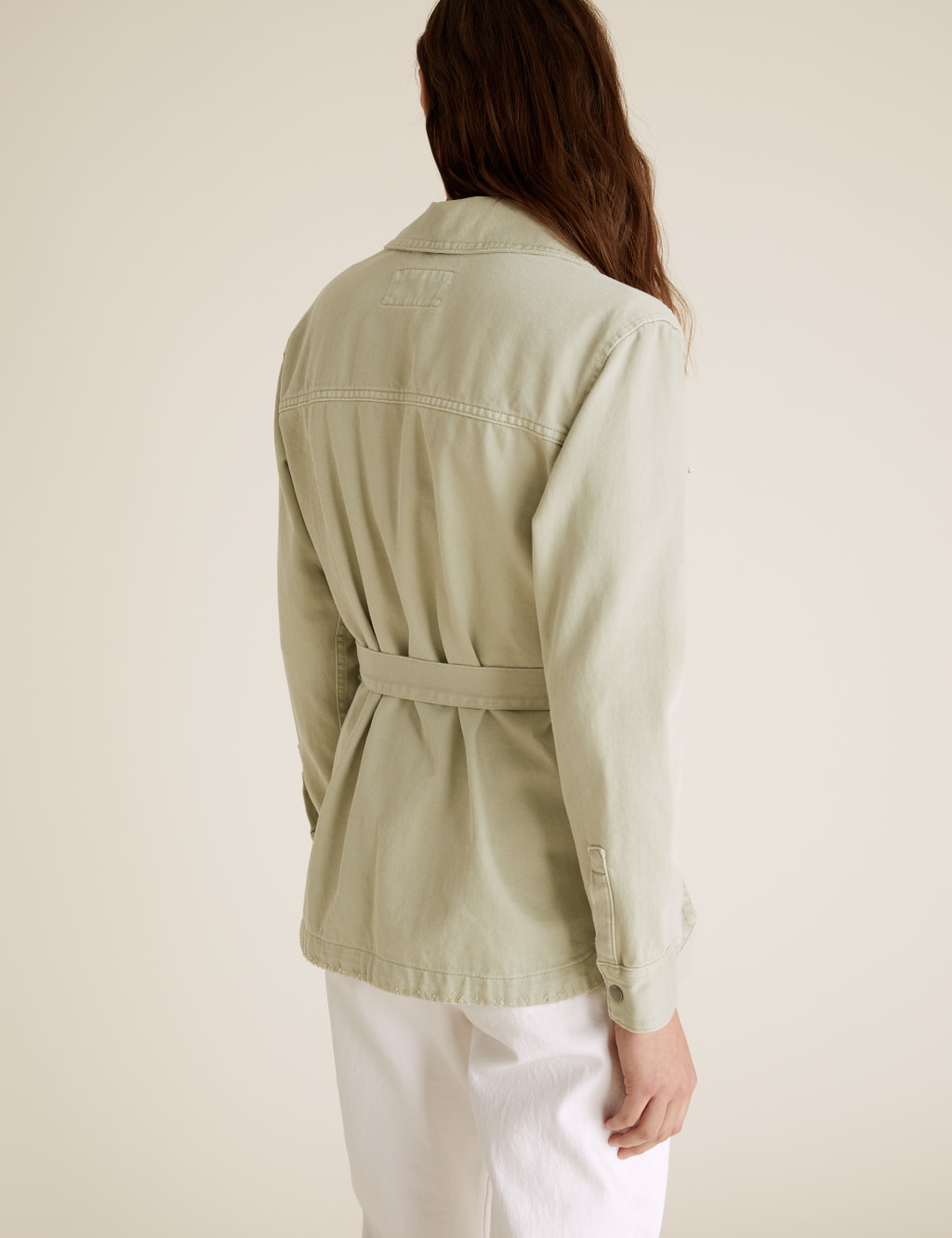 Denim Belted Utility Jacket 5 of 7