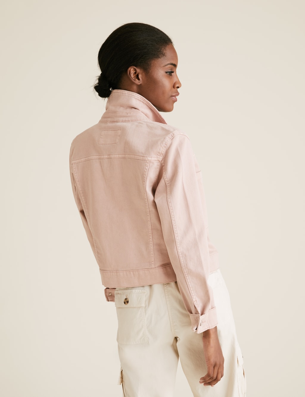 Denim Cropped Jacket 1 of 6