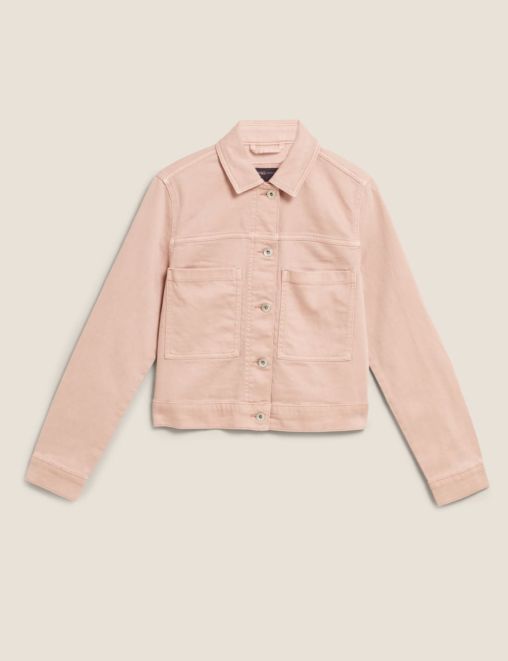 Denim Cropped Jacket 2 of 6