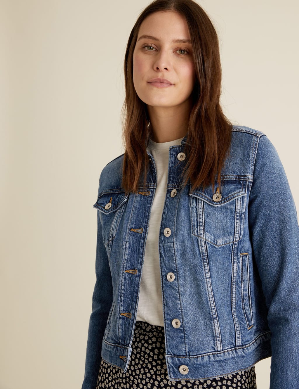 Womens stretchy denim jacket online