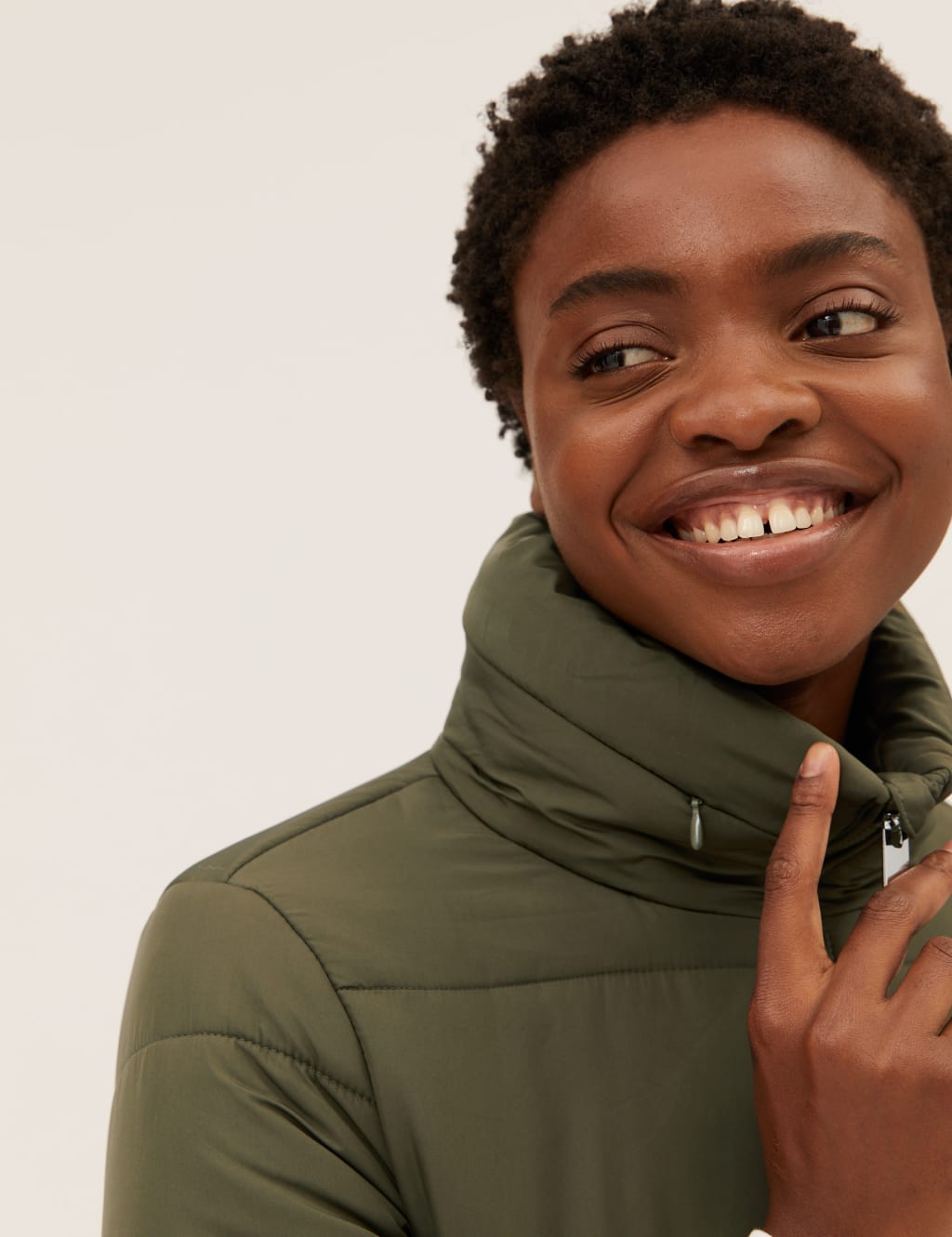 Recycled Thermowarmth™ Funnel Neck Coat 1 of 7