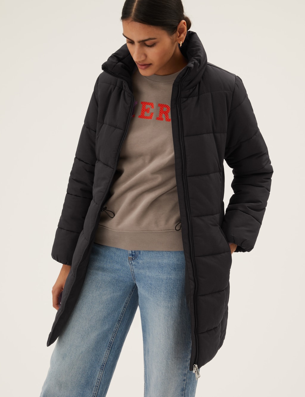 Recycled Thermowarmth™ Funnel Neck Coat 3 of 7