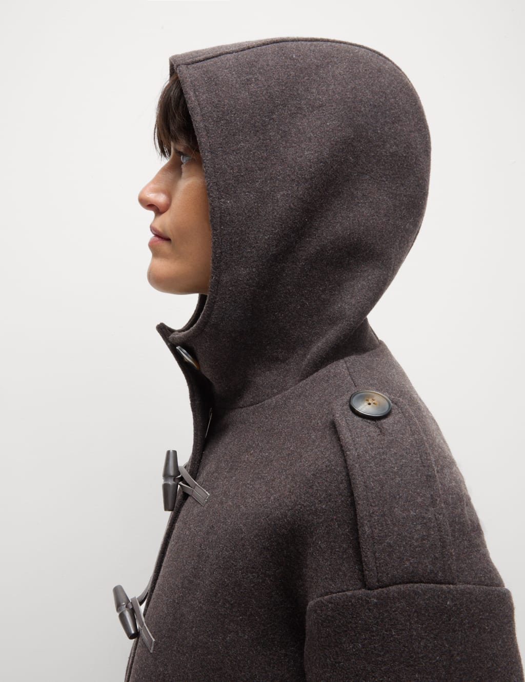 Cole haan wool duffle coat womens online