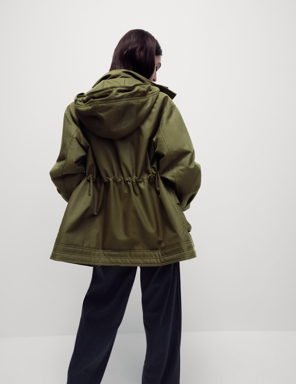 Cotton Blend Utility Parka