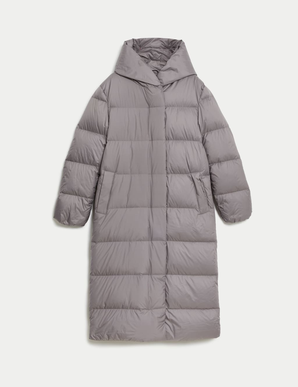 Feather And Down Longline Puffer Coat