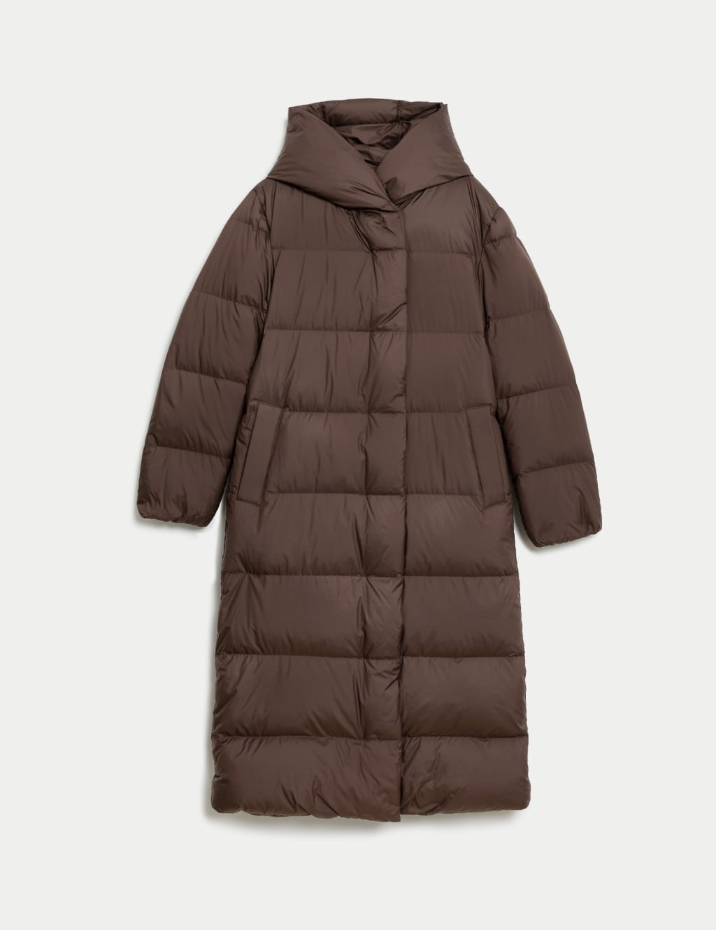 Feather And Down Longline Puffer Coat M S Collection M S