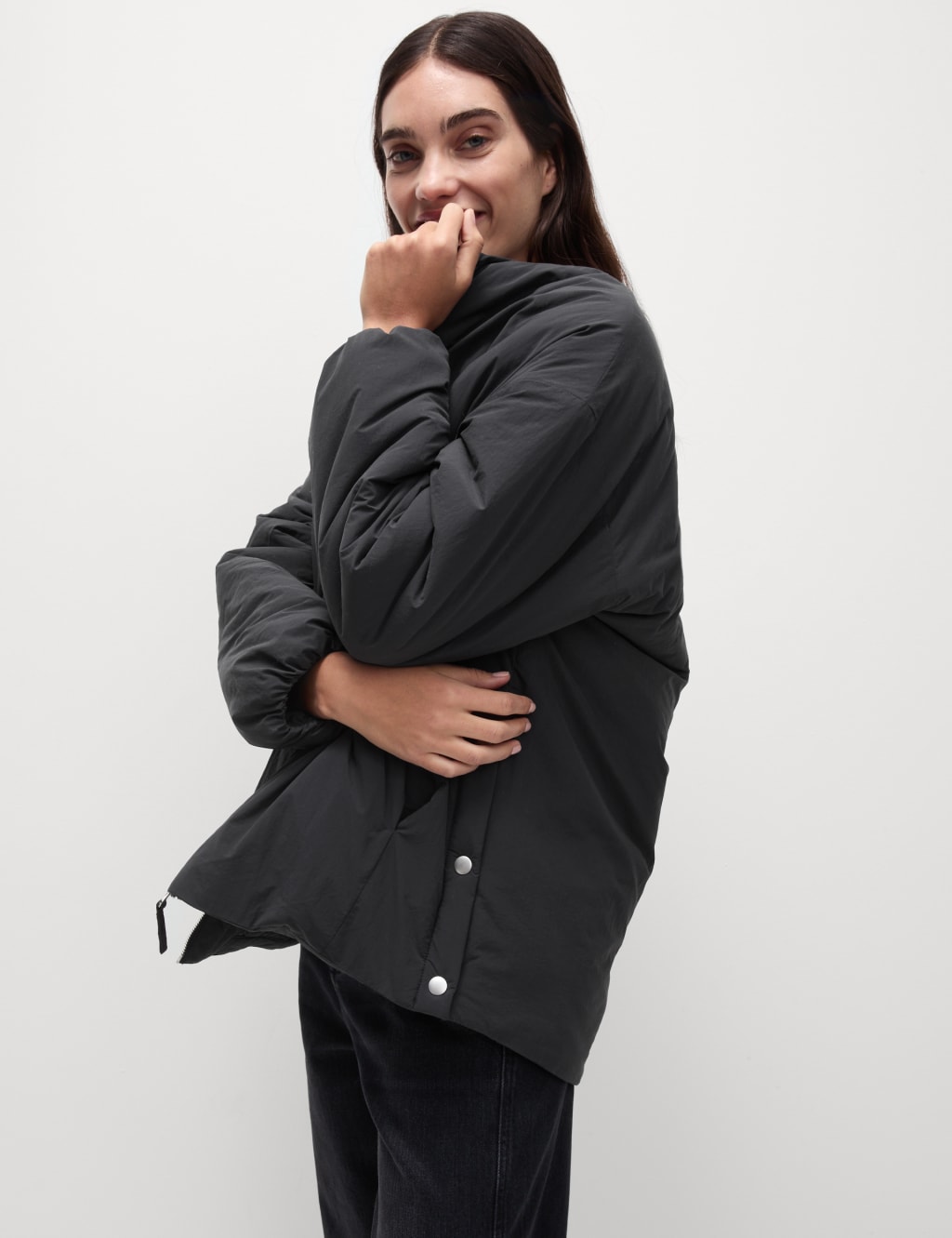 Collarless coats shop
