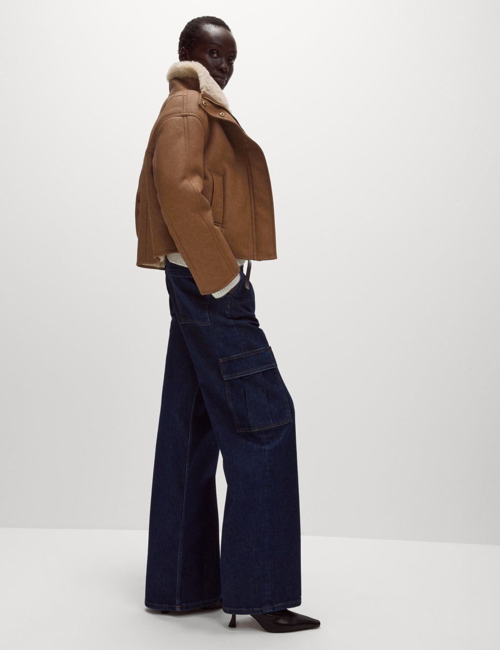 Short shearling coat new arrivals
