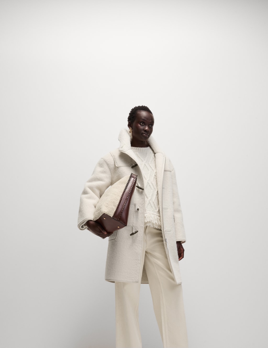 Womens duffle coat marks and spencer on sale