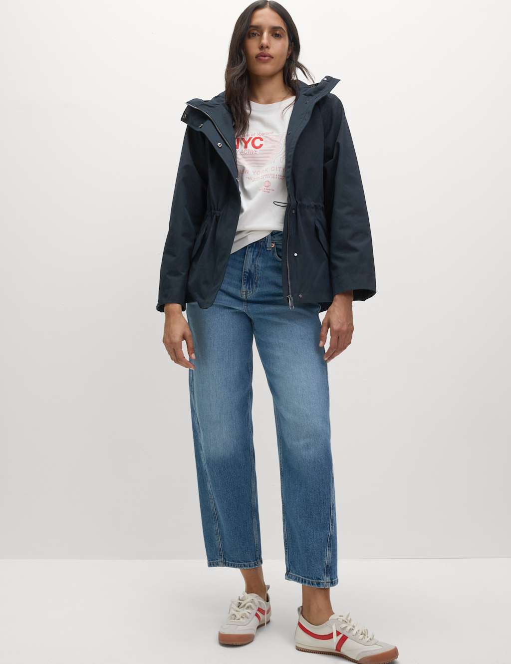Stormwear™ Hooded Rain Jacket with Cotton 3 of 8