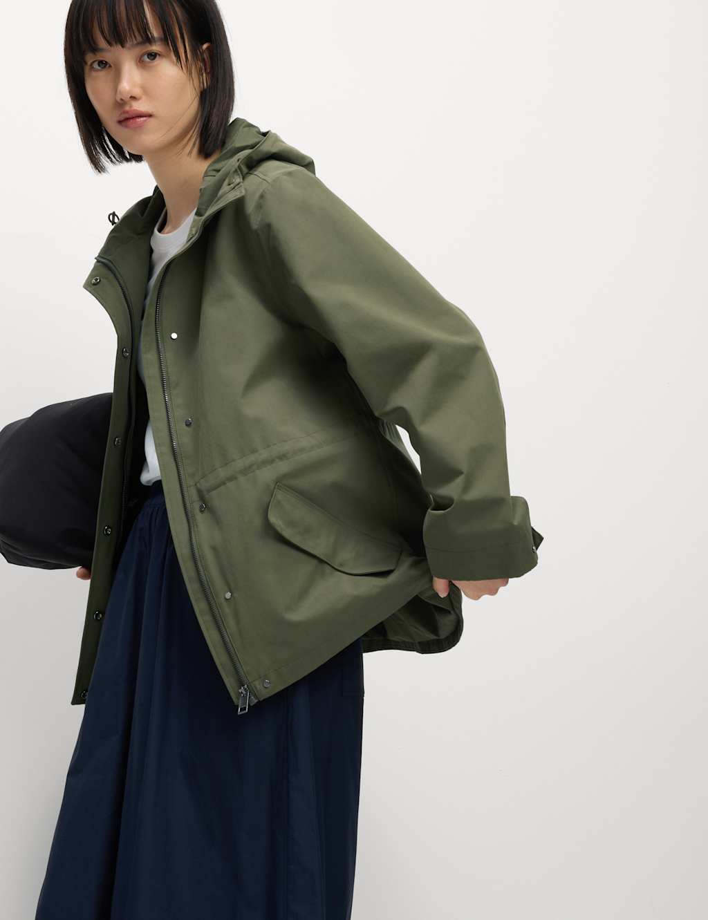 Stormwear™ Hooded Rain Jacket with Cotton 7 of 8