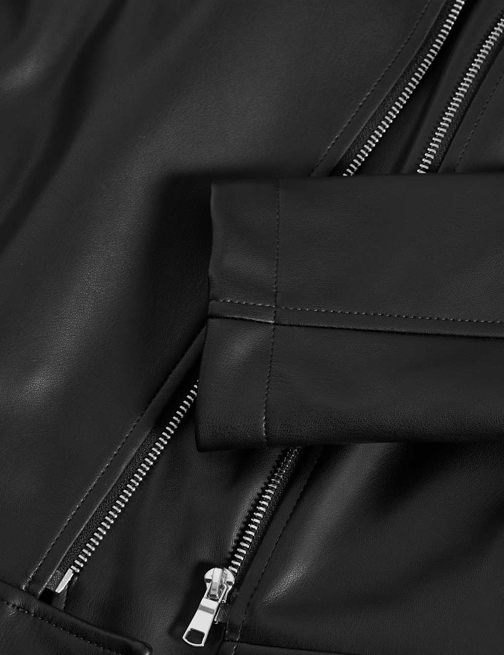 Faux Leather Biker Jacket 8 of 8