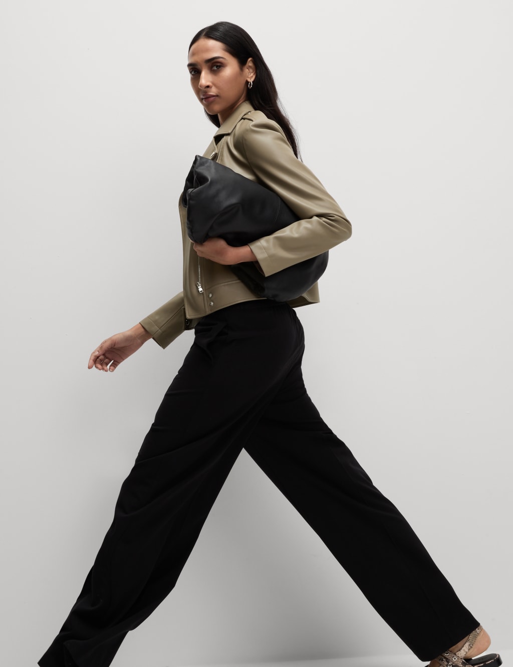 Faux Leather Biker Jacket 5 of 7