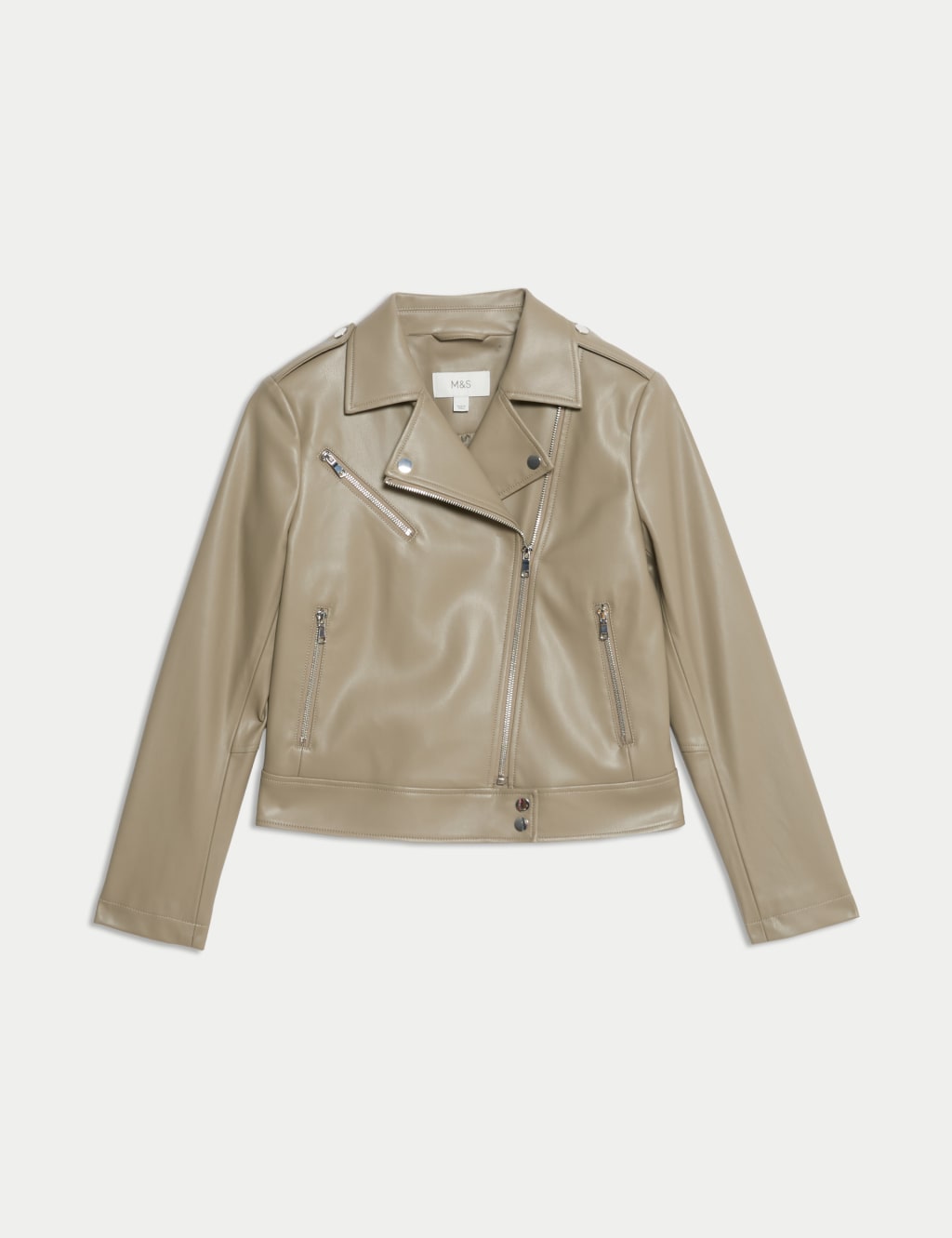 Faux Leather Biker Jacket 2 of 7