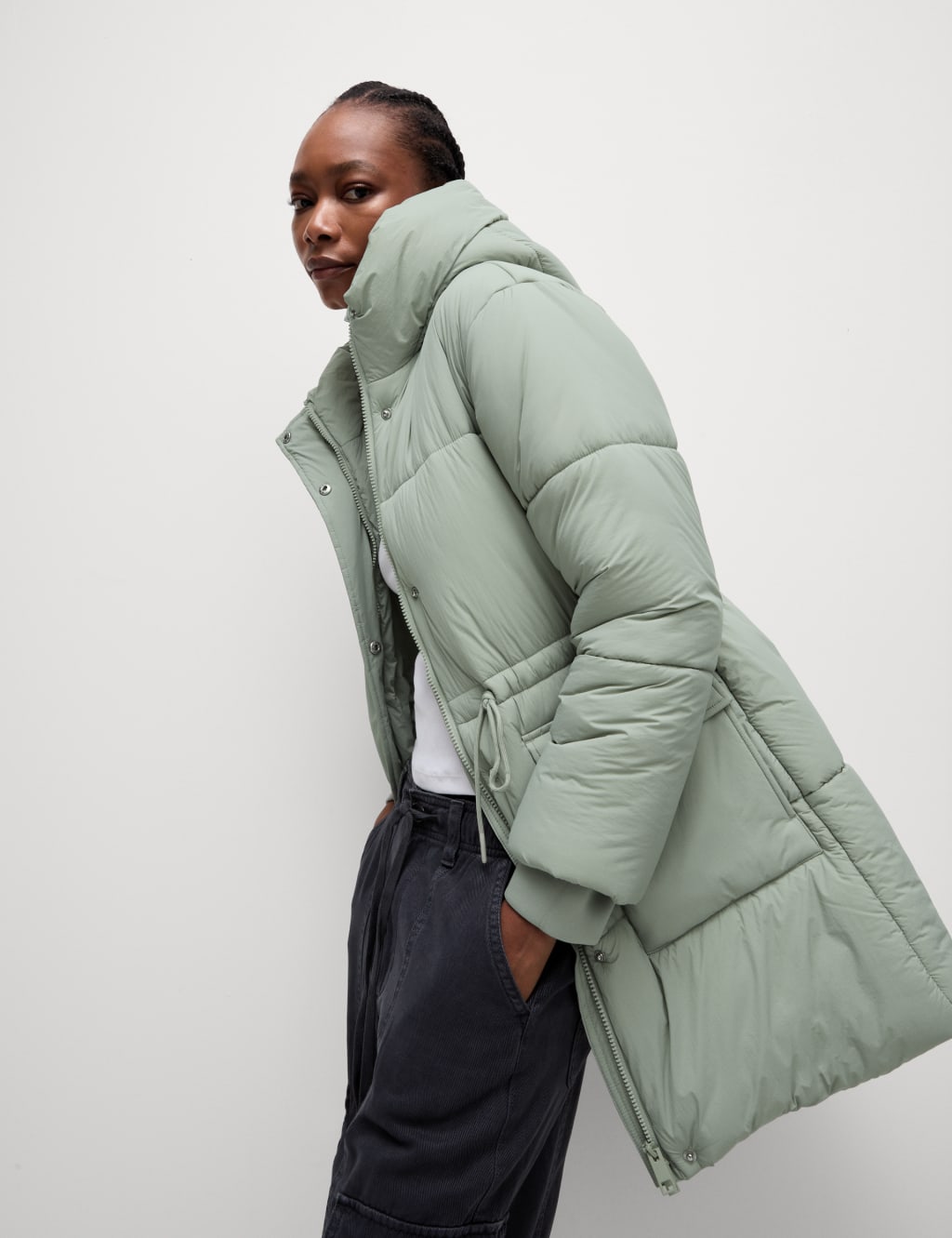 M S Per Una isl quilted puffer