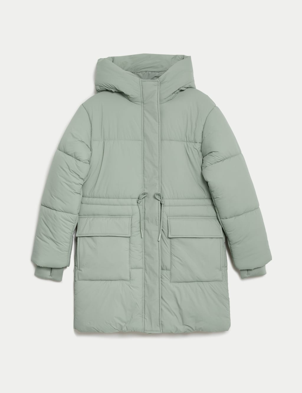 Three quarter puffer coat discount