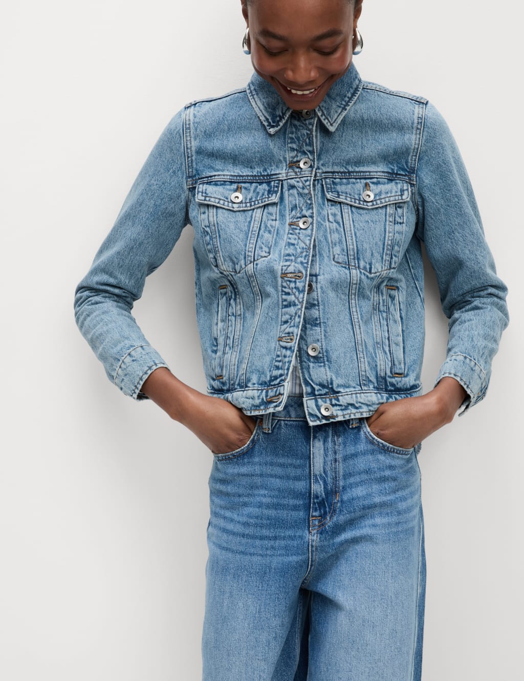 Pure Cotton Denim Jacket 4 of 7