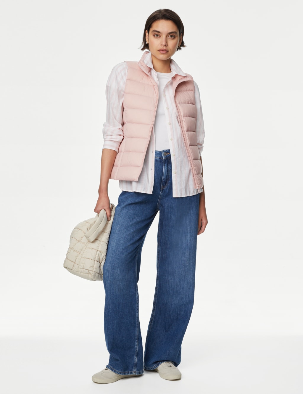 Ladies packaway gilet store