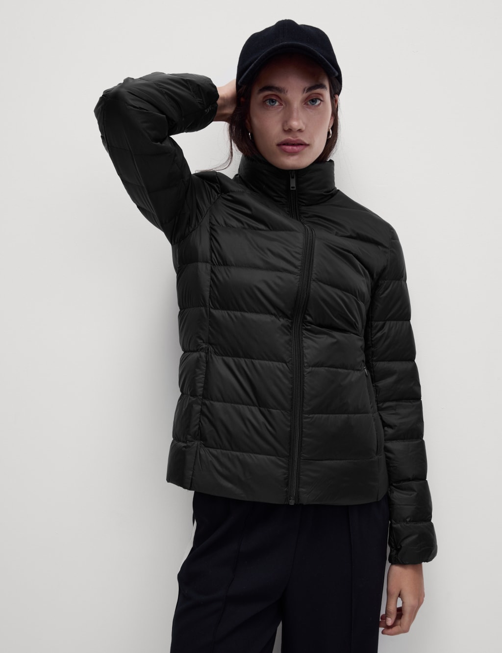 Feather & Down Quilted Packaway Puffer Jacket 3 of 6