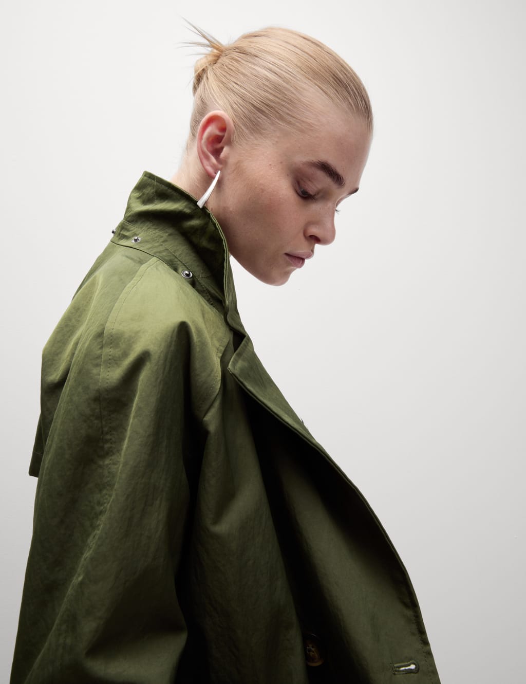 Belted waterproof coat store
