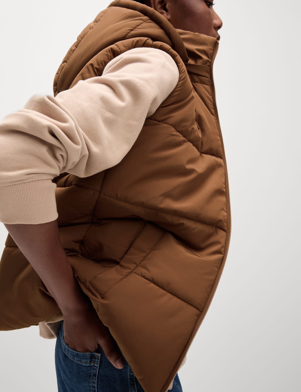 Puffer jacket gilet sale